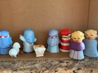 Lucy & Me Bears 9 Piece Nativity Set: Mary,  Joseph,  Shepherd,  Sheep,  Wise Men 2