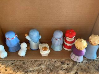 Lucy & Me Bears 9 Piece Nativity Set: Mary,  Joseph,  Shepherd,  Sheep,  Wise Men 3