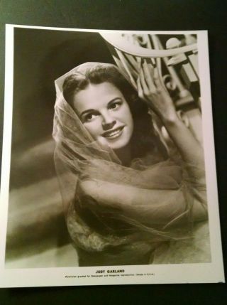 Vintage Judy Garland 8x10 Photo Publicity Shot