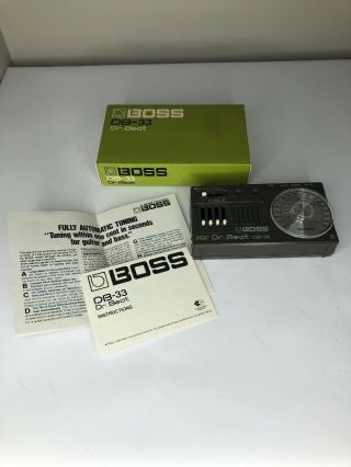 Vintage Boss Dr.  Beat Db 33 Metronome In