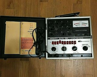 Vintage Sencore Tc162 Tube Tester,  Mighty Mite Vii W/set - Up Book Great