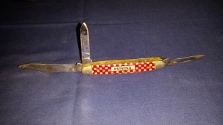 Vintage PURINA Pocket knife - KUTMASTER - UTICA N.  Y.  USA 3