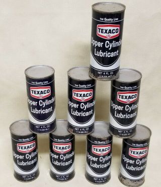 Vintage Texaco Upper Cylinder Lubricant 4 Oz Can