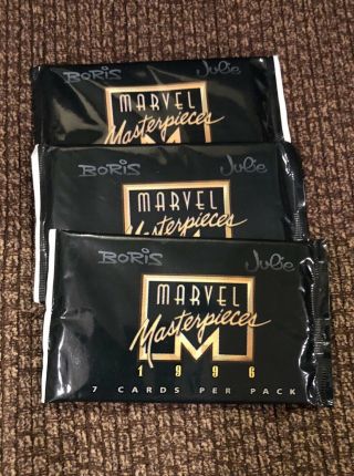 3 Packs Of 1996 Marvel Masterpieces