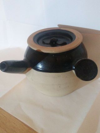 Vintage Traditional Chinese Herbal Medicine Clay Pottery Cooking Pot With Lid
