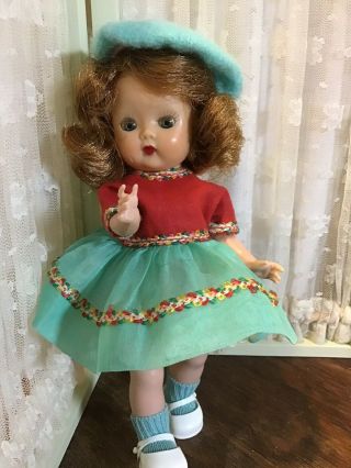Vintage Nancy Ann Muffie Doll St Leg Walker In 506 Outfit From 1955