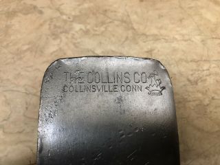 Vintage The Collins Co.  Legitimus Crown Logo Single Bit Axe Head 3 Lb.  5 Oz.