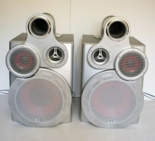 Vintage Jvc Sp - Mxgt700 Giga - Tube Speakers 3 Way Bass Reflex
