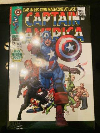 Marvel Captain America Vol 1 Omnibus Hardcover Hc And Factory Stan L