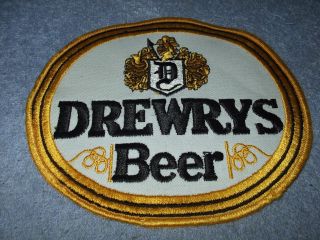 Vintage Drewrys Beer Patch Advertising Display Scarce