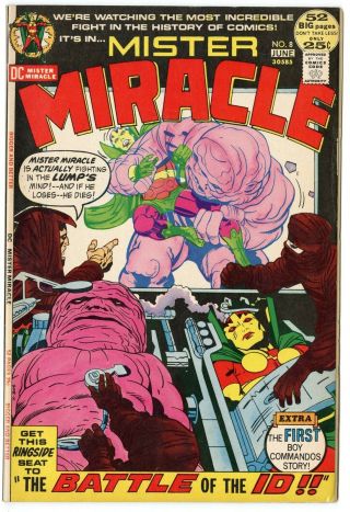 Mister Miracle 8 Vf/nm 9.  0 Ow/white Pages Jack Kirby Art Dc 1972