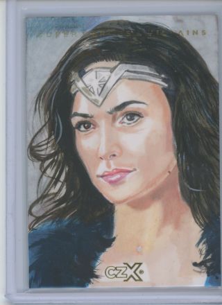 Cryptozoic Dc Heroes & Villains Czx Wonder Woman Sketch 1/1 Marcia Dye