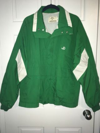 Vintage John Deere Green/white Lightweight Spring Coat/jacket,  Size Xl