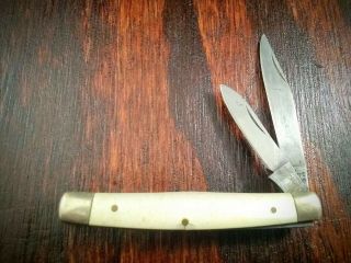 Vintage Sabre 2 Blade Jack Folding Pocket Knife Made In Japan