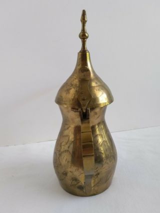 Brass Dallah Coffee Pot Middle Eastern Turkish Islamic Arabic 2