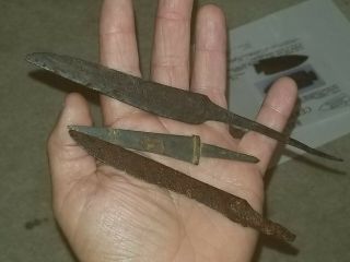 1700s Iron Fur Trade Knife Blades.