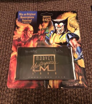 1996 Marvel Masterpieces Pack Of 7 Cards.  1996 Fleer Skybox.