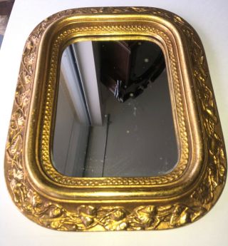 Small Antique Gold European Mirror | Early 1900’s | Mencarini Bros | In Dc