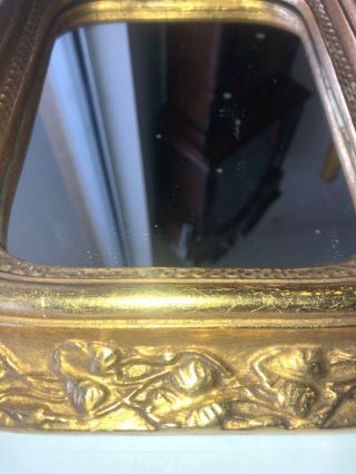 Small Antique Gold European Mirror | Early 1900’s | Mencarini Bros | In DC 2
