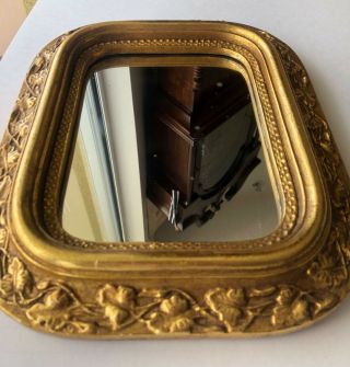 Small Antique Gold European Mirror | Early 1900’s | Mencarini Bros | In DC 3