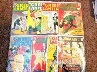 Dc Silver Age 7 Green Lantern Issues,  1st Hawk And Dove Showcase 75 Us S&h