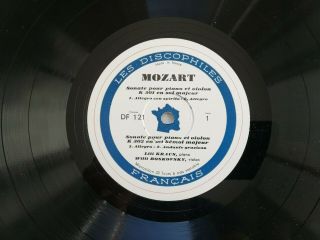 Lili KRAUS /BOSKOVSKY - MOZART Piano & Violin SONATAS Rare DISCOPHILES DF 121 - 122 2