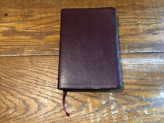 Niv Study Bible Zondervan Bonded Leather 2002 Red Letter Concordance Maps Illus.