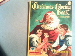 Vintage Christmas Coloring Book From 1957 - - By Treasure House
