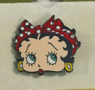 1 1/8 " Betty Boop Metal Hat / Lapel Pin Brooch Style