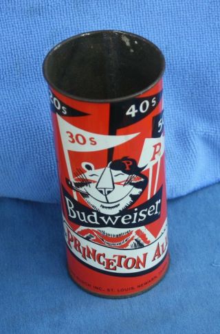 Unusual 1960s Princeton University Budweiser Reunion Weekend Beer Can