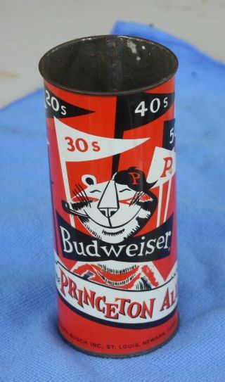 Unusual 1960s Princeton University BUDWEISER Reunion Weekend Beer Can 2