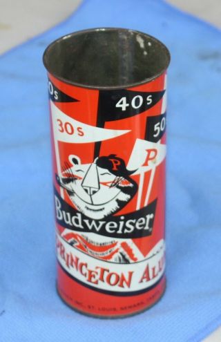 Unusual 1960s Princeton University BUDWEISER Reunion Weekend Beer Can 3