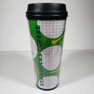 Starbucks Coffee Travel To Go Tumbler Cup Mug 2009 Golf Balls Tee Sports 16oz