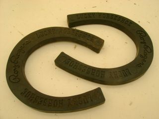 2 Vintage Roy Rogers Trigger Lucky Horseshoe 