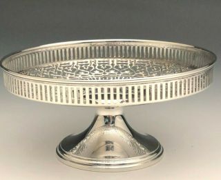 Vintage Tiffany & Co.  Small Pierced Pedestal Bowl,  Sterling Silver