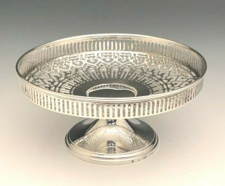 Vintage Tiffany & Co.  small Pierced Pedestal Bowl,  Sterling Silver 2