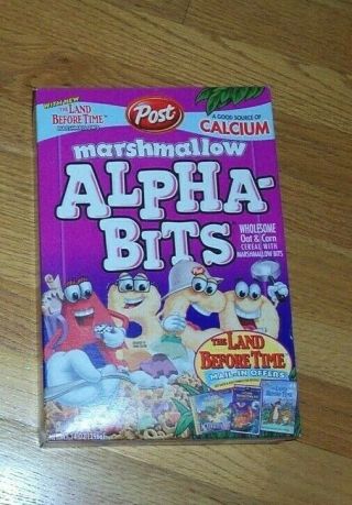 Post 2000 Marshmallow Alpha - Bits Cereal Box Full The Land Before Time