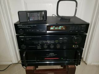 Vintage Set Onkyo T - 4000 Tuner,  P - 3200 Preamplifier And M - 5000 Power Amplifier