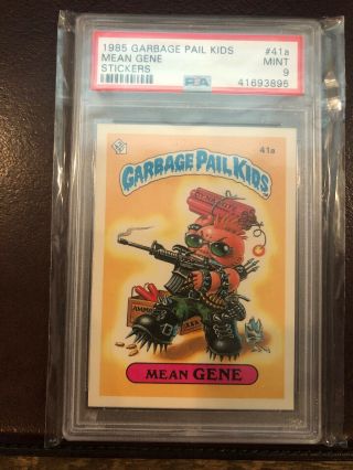1985 Topps Garbage Pail Kids 41a Mean Gene (matte) Psa 9 Gem 1st Series 1 Os1
