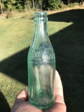 Vintage Coca Cola Coke 7oz Straight Sided Glass Bottle Petersburg Va