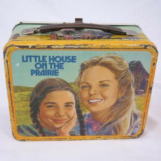 Vintage 1978 Little House on the Prairie Metal Lunch Box No Thermos 1970s 3