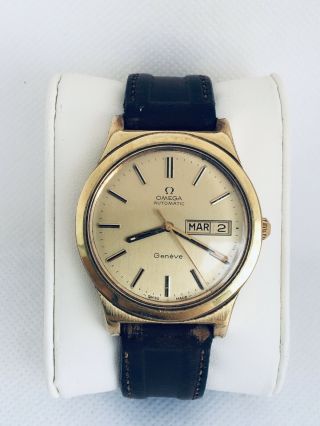 Vintage Omega Geneve Automatic Cal 1022 Gold Plated Swiss Made Ref.  166.  0169
