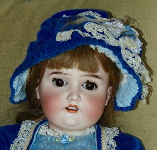 Antique Bisque Doll Gebruder Kuhlenz 28 " Germany 165