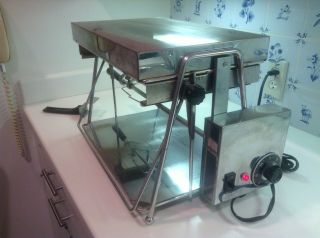 Rare Vintage Magic Quartz Rotisserie Broiler,  Model Mpr - 100 With Spindle & Pan