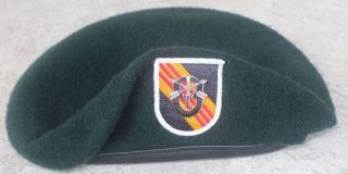 Authentic Us Army 5th Special Forces Group Green Beret,  Us Government Issue