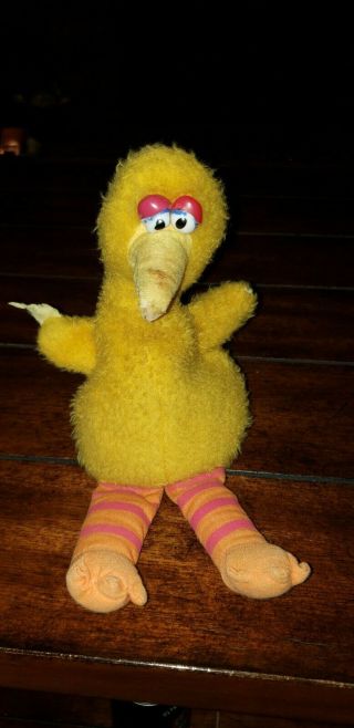 Big Bird Knickerbocker Sesame Street Vintage 1970s Plush Bean Bag Stuffed Animal