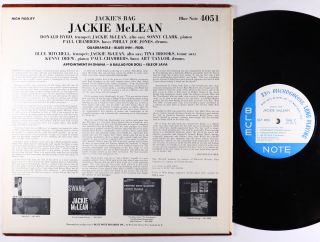 Jackie McLean - Jackie ' s Bag LP - Blue Note - BLP 4051 Mono RVG Ear 47 W 63rd 2