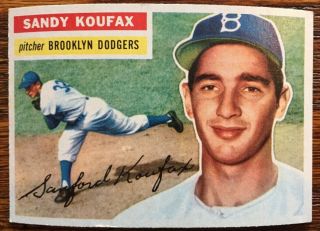 1956 Topps Sandy Koufax Baseball Card - - Vintage