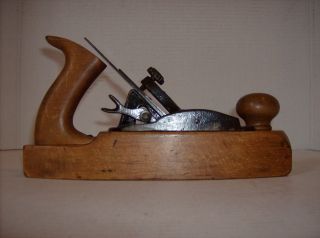 Vintage Stanley Rule And Level Liberty Bell 135 Transitional Wood Plane Usa 1892