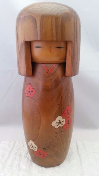 Usaburo " Ume " Plum 24cm Vintage Sosaku Kokeshi Japanese Wood Doll